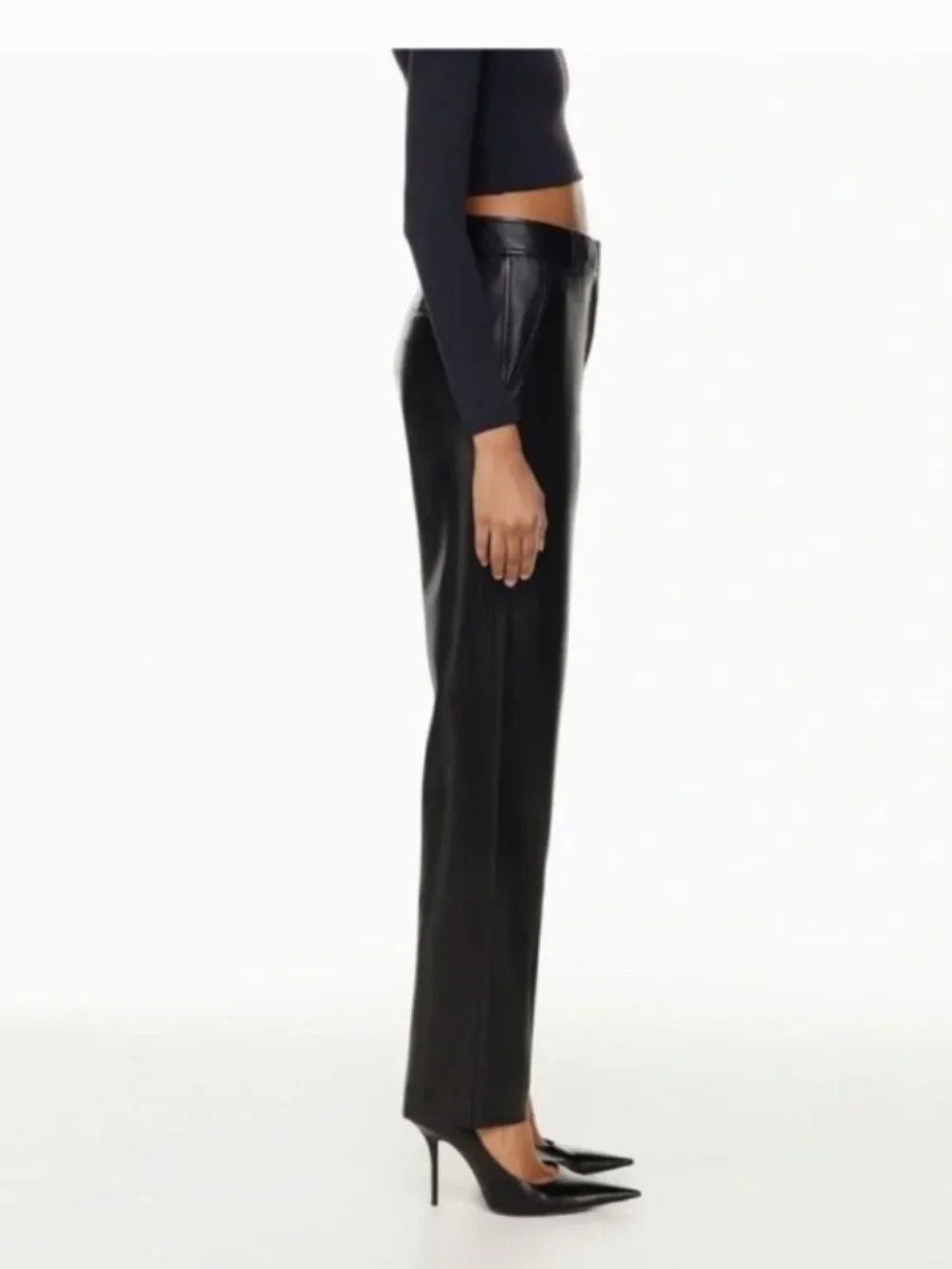 Aritzia Babaton PU Leather Pants Size 0